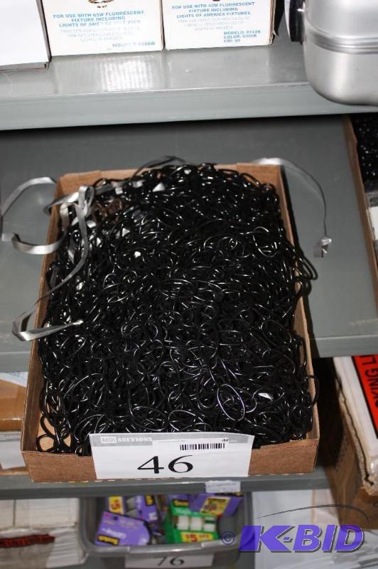 lot 46 image: Box Lot of Various Lengths & Types of SteelMetal Chain Black CoatingPainted.