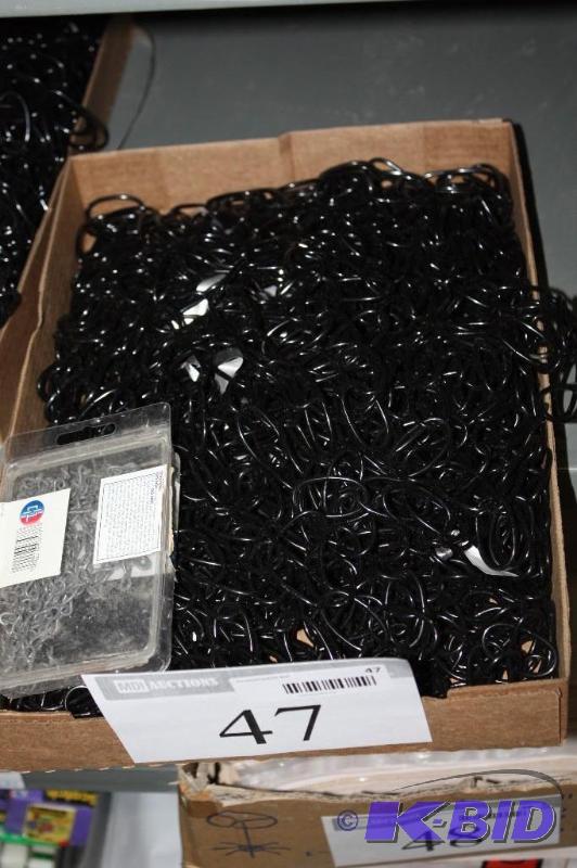lot 47 image: Box Lot of Various Lengths & Types of SteelMetal Chain Black CoatingPainted.