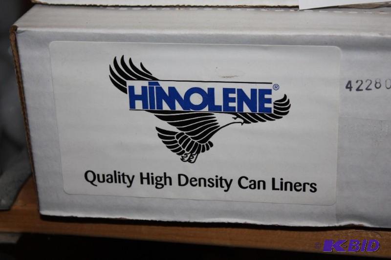 lot 97 image: (2) Boxes of Himolene Quality High Desnity Can Liners 20-30 Gallon 10 Mic Natural 500Case.