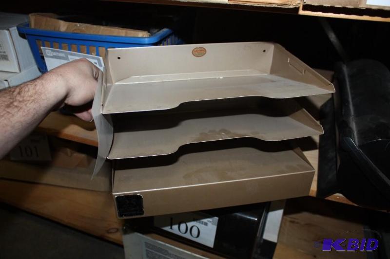 lot 99 image: (2) Including Disc Gear app. 50 ct. CD Holder, Includes CDs Letter Organizer, 3 Shelf, Metal.