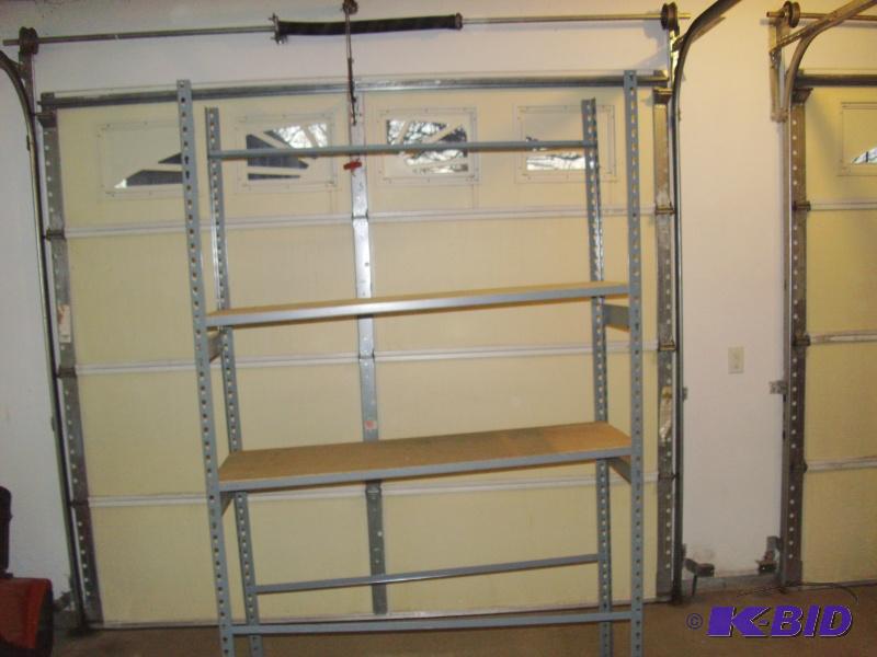 lot 17 image: Metal Racking Light duty metal racking 48 w...