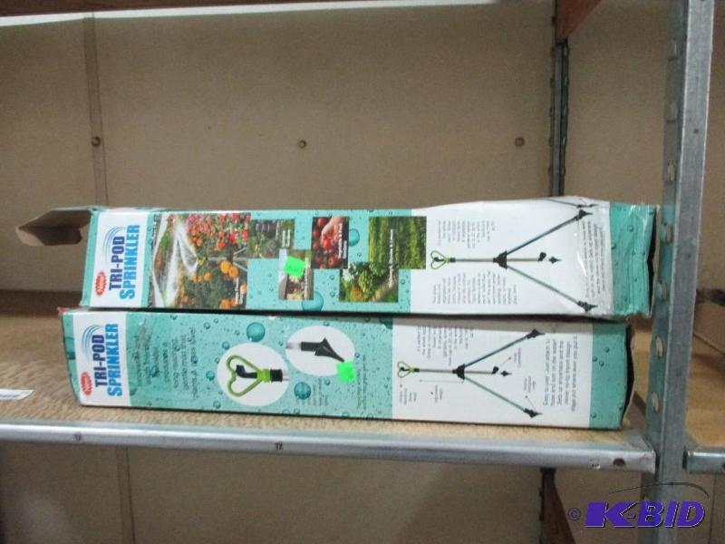 lot 100 image: 2 tripod sprinklers...