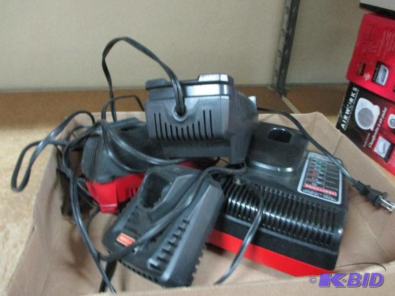 lot 114 image: Craftsman battery chargers...