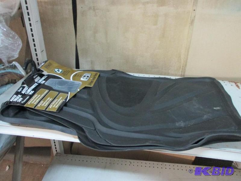 lot 13 image: Black Kraco floor mat set...