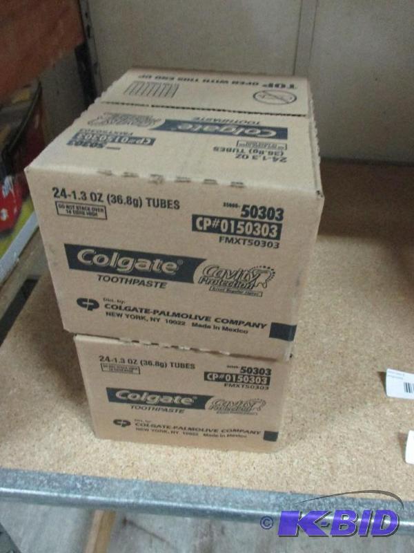 lot 82 image: 2 boxes of toothpaste, exp 1114...