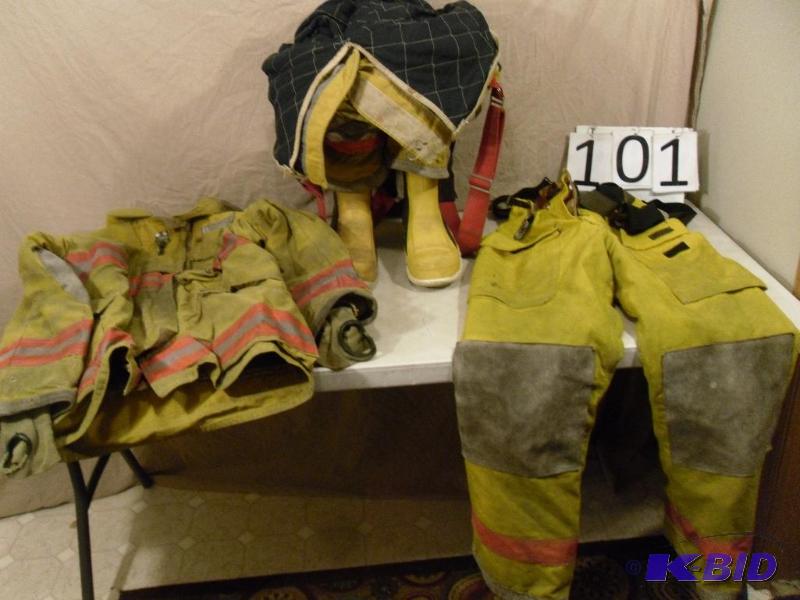 lot 101 image: Fire Fighting Equipment. Flame Fighter Jacket...
