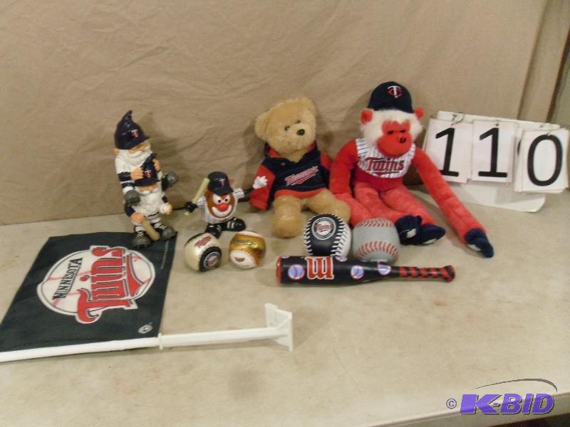 lot 110 image: Minnesota Twins Lot. Minnesota Twins Monkey, ...