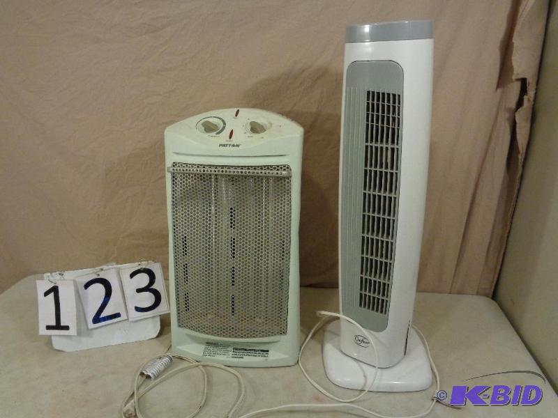 lot 123 image: 3 Speed Oscillating Fan with Timer and Patton...