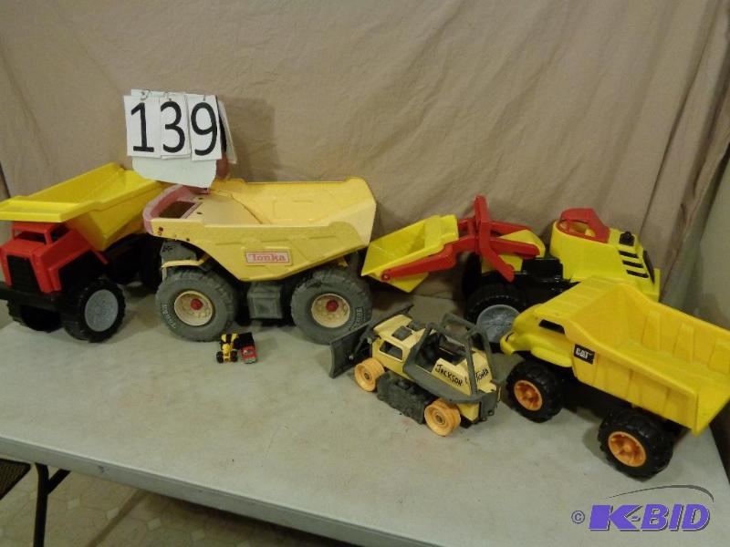 lot 139 image: Lot of Assorted Toy Trucks. Tonka has metal b...