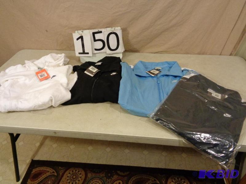 lot 150 image: Lot of NEW Womens Nike Jackets and 1 Hooded Z...
