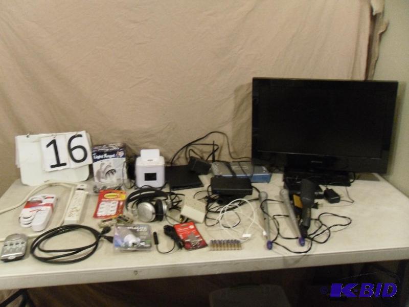 lot 16 image: Power Strips, Lights, Wireless Router, Direct...