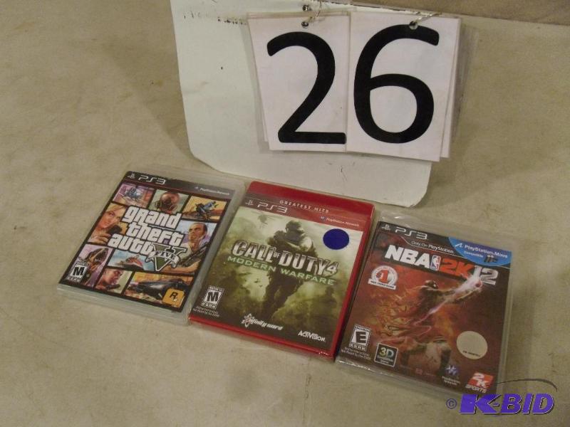 lot 26 image: Lot of 3 PS3 Playstation 3 Video Games. New S...