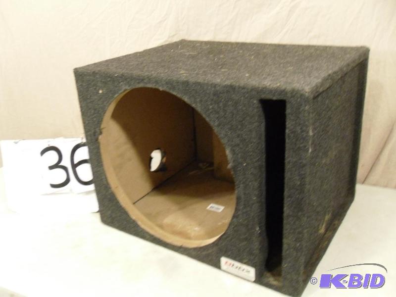 lot 36 image: Bbox Car Audio Subwoofer Enclosure. Opening i...
