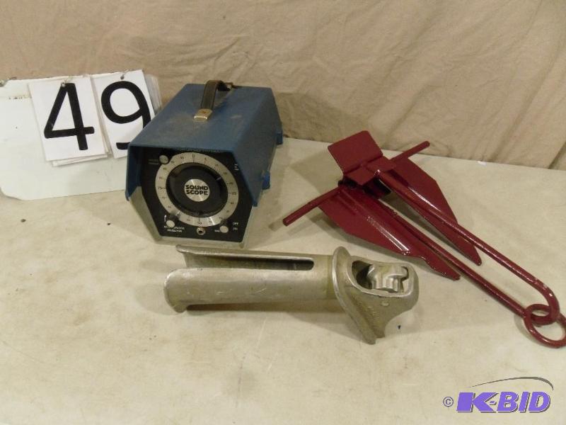 lot 49 image: Boat Anchor  Sand-Mud Spike, Jetco Sound Sco...