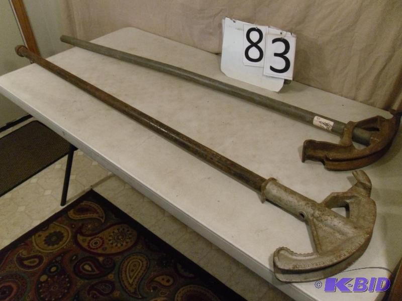 lot 83 image: Lot of 2 Conduit Benders. 1 is marked 34&quo...