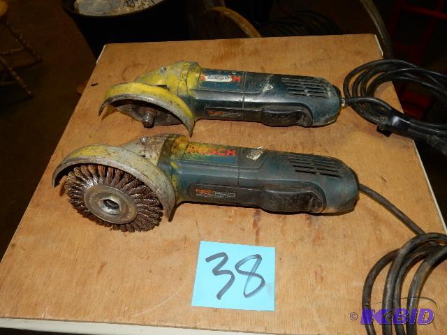 2 Bosch 4 12 in Grinders