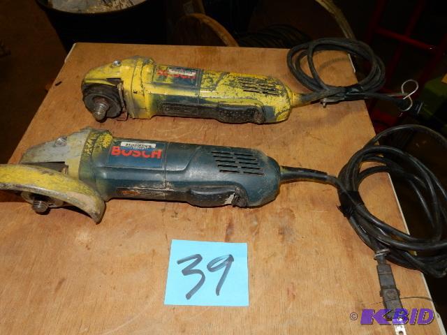 2 Bosch 4 12 in Grinders