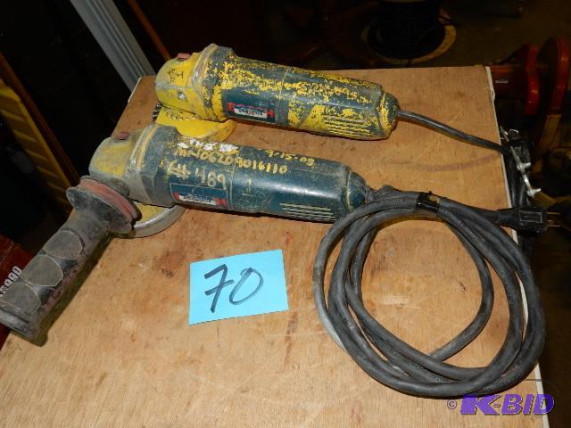 2, Bosch 4 12 in Grinders