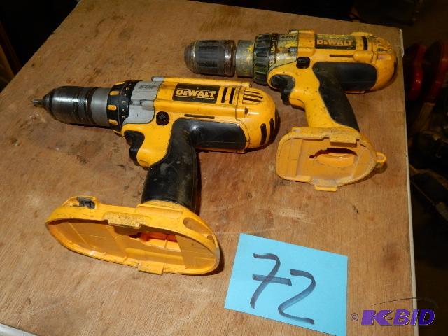 2 DEWALT XRP Cordless Drills