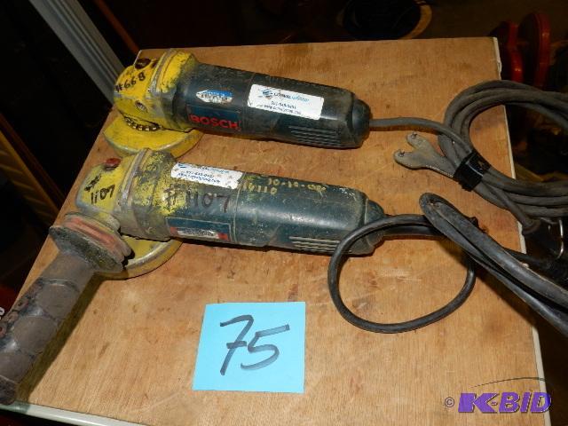 2, Bosch 4 12 in Grinders