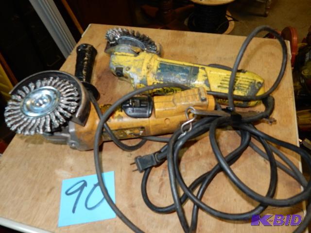 2, Dewalt, 4 12 in Angle Grinders