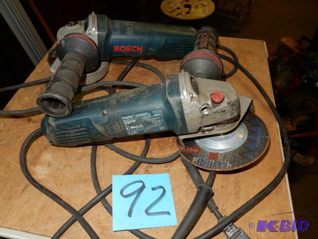 2, Bosch 4 12 in Grinders