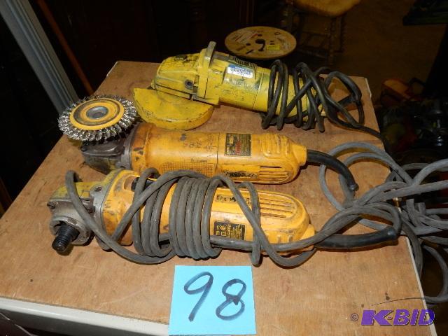 3, Dewalt 4 12 in Grinder Bodies