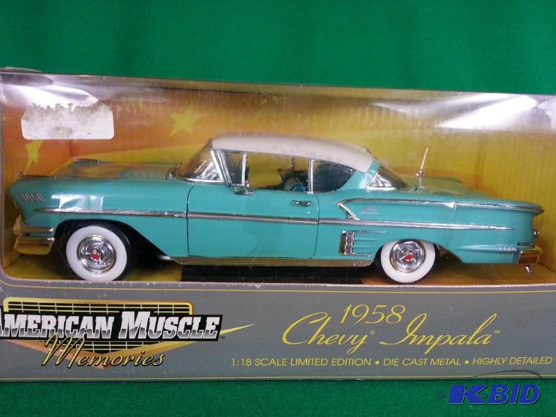 Ertl 1958 Chevy Impala 1:18 Scale | Lifelong Collection of Die-cast Cars,  Trucks, and NASCAR #1 of 3 | K-BID