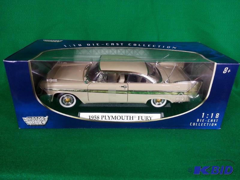 lot 34 image: Motor Max 1958 Plymouth Fury 118 Scale