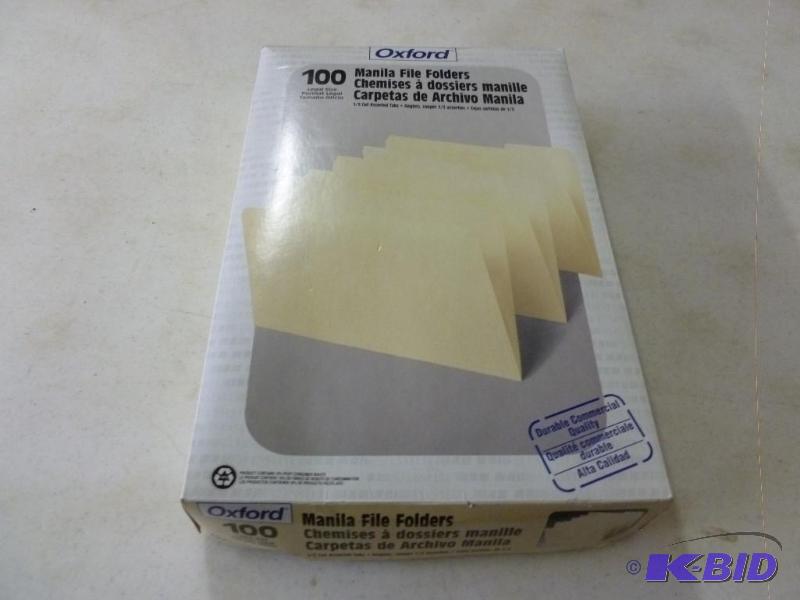 Legal Size - Manilla File Folders