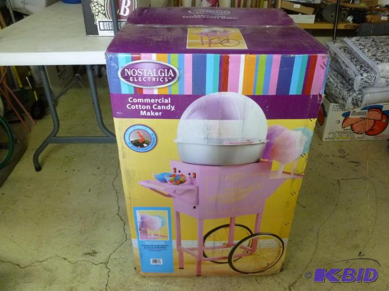 Appears to be NEW-in-the-Box Cotton Candy Machine by Nostalgia Electrics Vintage Collection