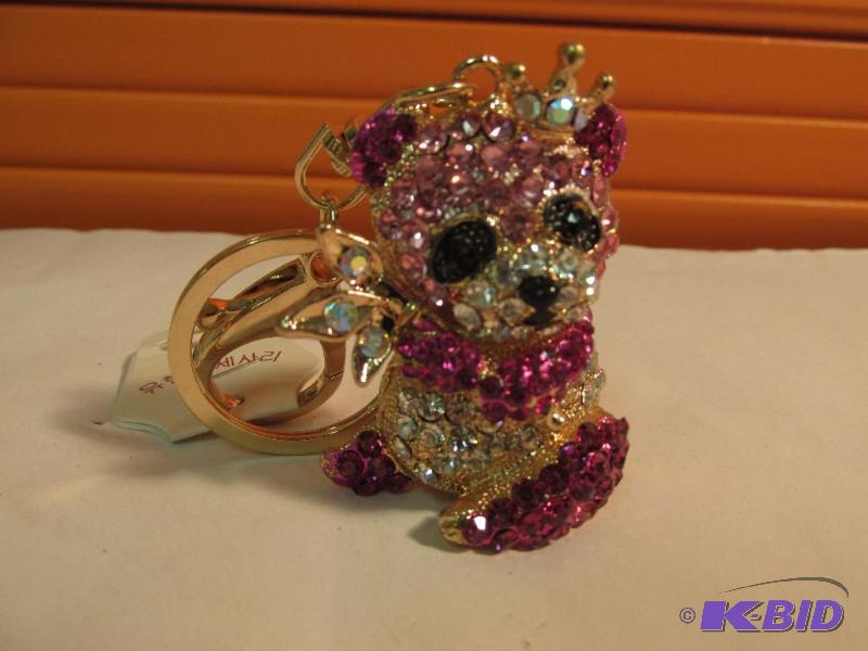 Pink Crystal Panda - Key Ring