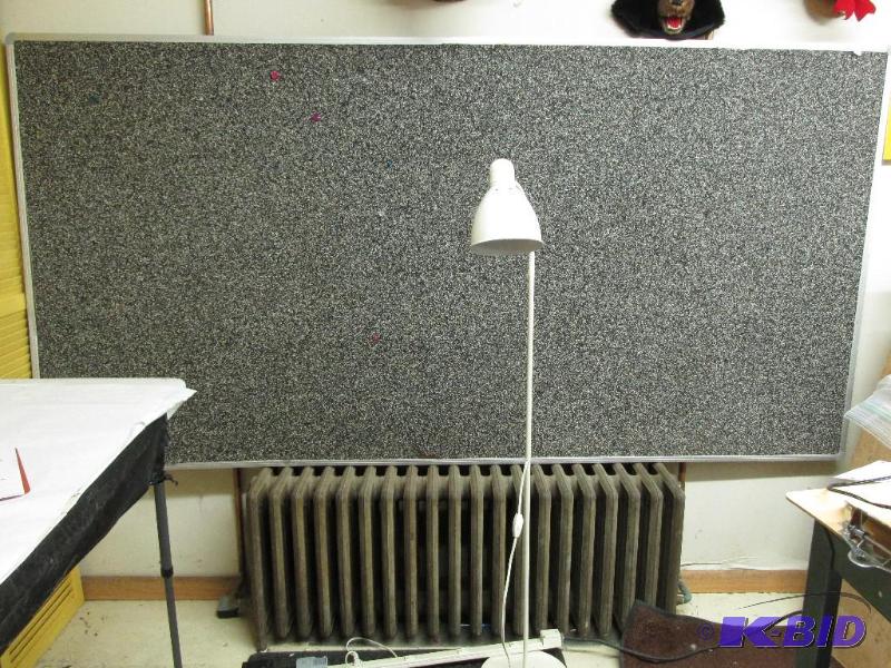 VERY LARGE CORK BOARD and Lamp