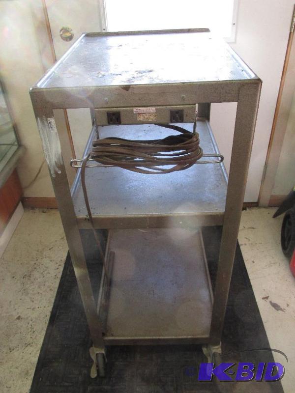 3-Tier AV Cart with Cord and Plug