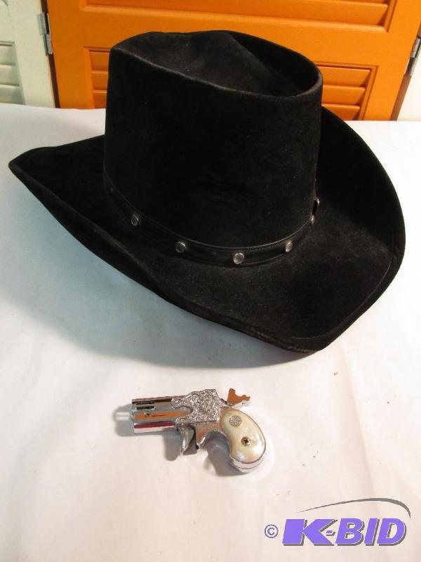 Western Hat and Vintage Lighter
