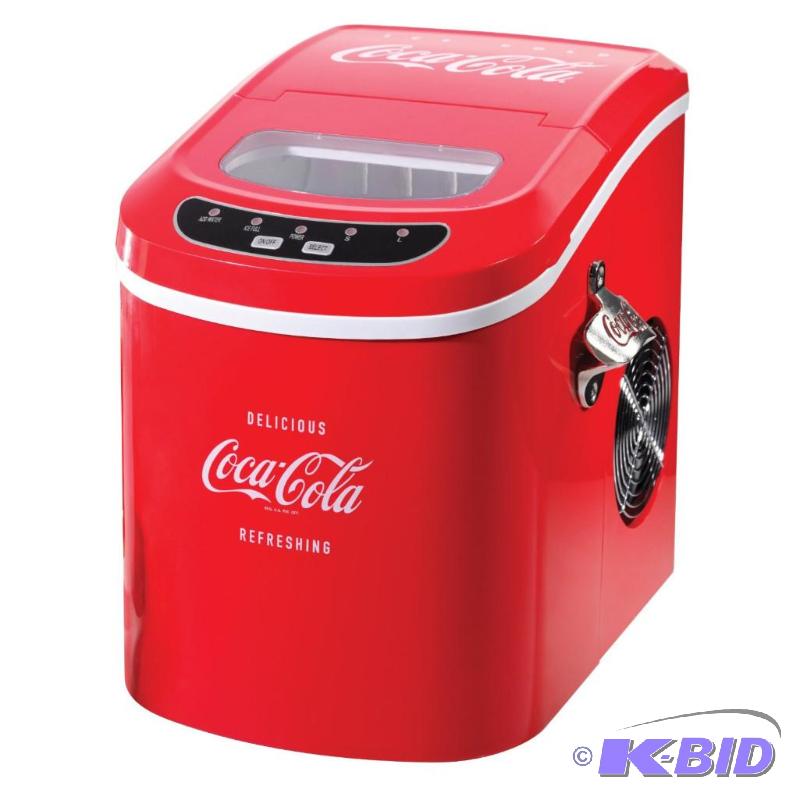lot 105 image: Nostalgia Electrics ICE100COKE Coca-Cola Series Ice Maker