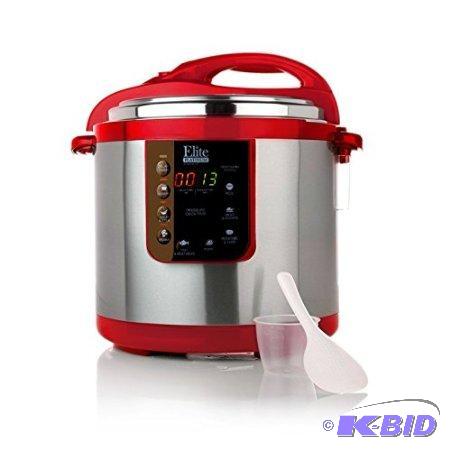 lot 125 image: Elite 8-Function 10-Quart Electronic Pressure Cooker EPC-1013 Black