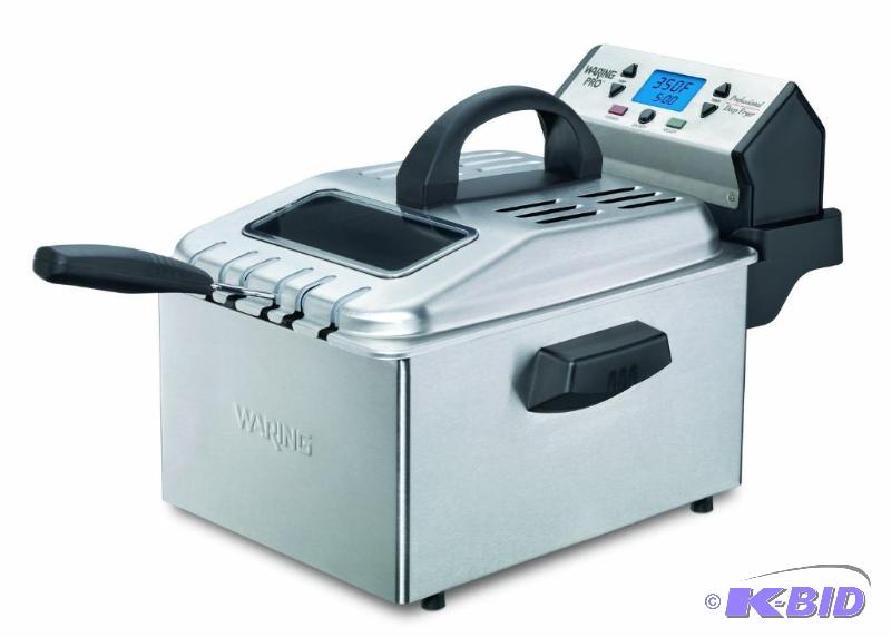 lot 132 image: Waring Pro DF280 Professional Deep Fryer, Brushed Stainless