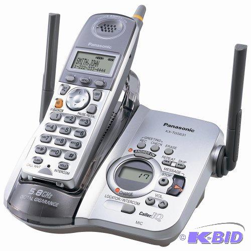lot 135 image: Panasonic KX-TG5631S 5.8 GHz FHSS GigaRange Digital Cordless Answering System
