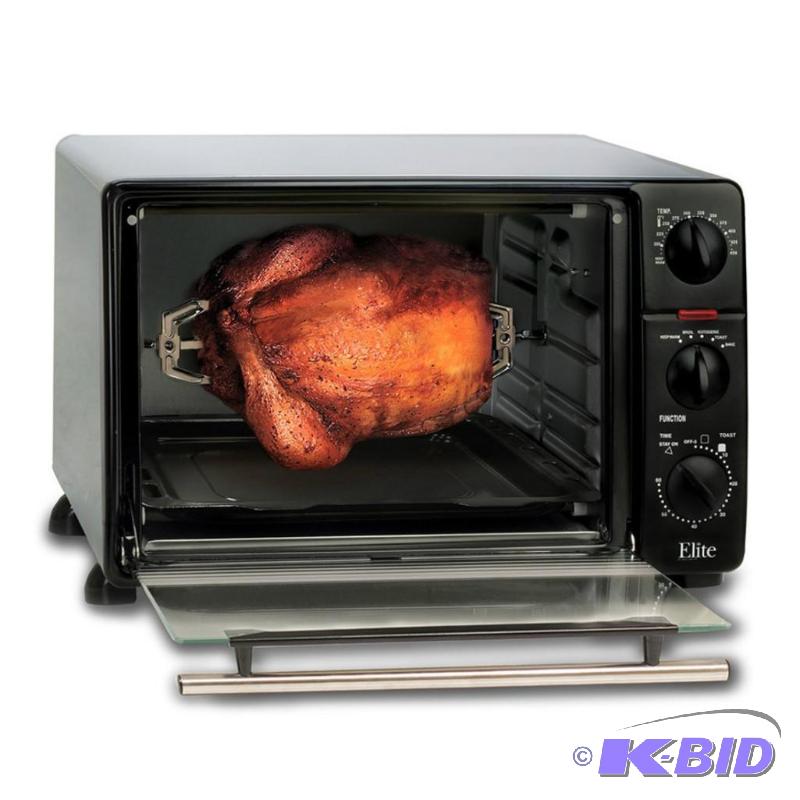 lot 141 image: Cuisine 0.8-Cubic Foot Oven Broiler Toaster with Rotisserie