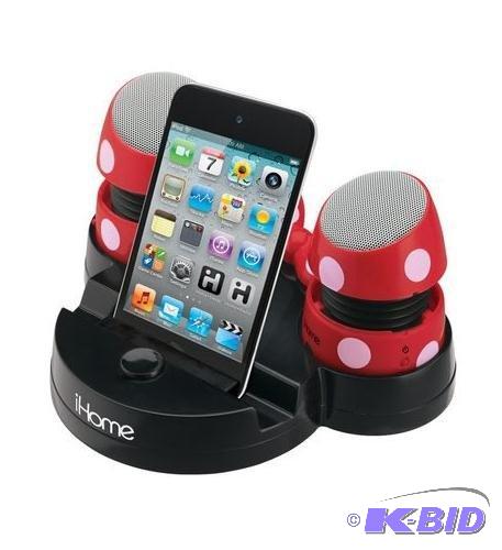 lot 17 image: Rechargeable Mini Stereo Speakers Rechargeable Mini Stereo Speakers