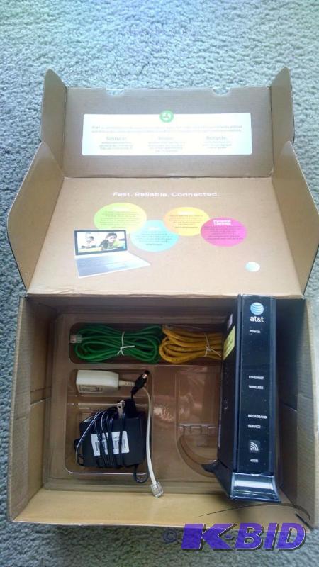 lot 185 image: Pace AT&T Uverse DSL Modem (4111n) Broadband Gateway