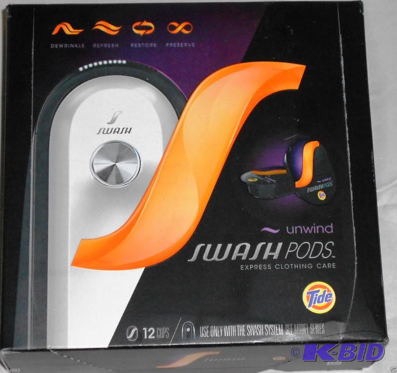 lot 232 image: Tide Unwind Swash Pods for Swash At-Home Express Clothing Care Systems (12-Pack)