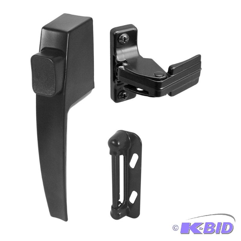 lot 245 image: Prime-Line Products K 5007 Push Button Latch Set, Black