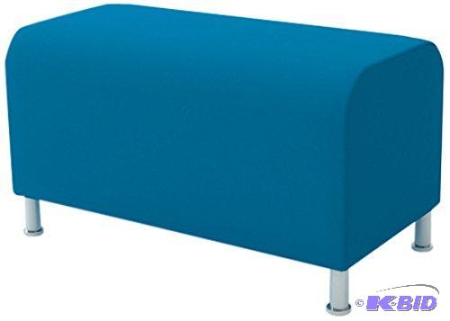 lot 272 image: Turnstone by Steelcase Alight Bench Ottoman, Blue Jay Fabric