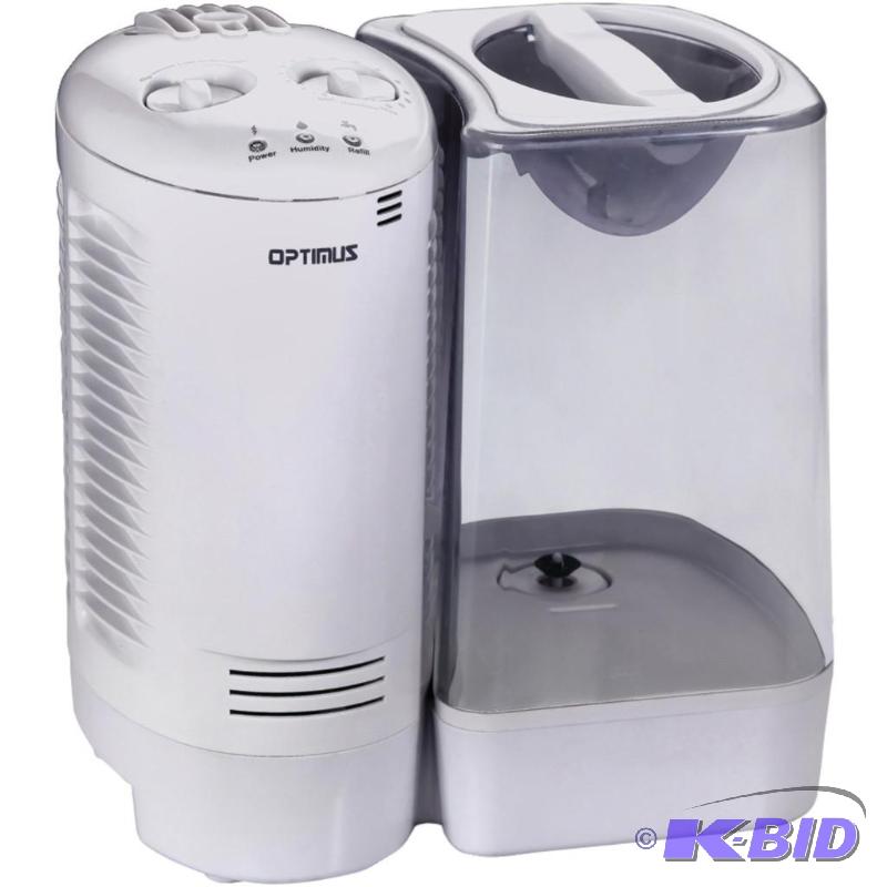 lot 277 image: Optimus U-32010 3.0 Gallon Warm Mist Humidifier with Wicking Vapor System