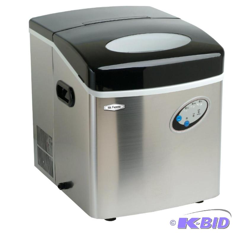 lot 298 image: MaxiMatic MIM-88 Mr Freeze Portable Ice Maker, Stainless Steel