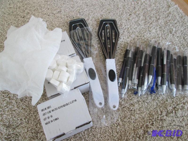 lot 112 image: 3 boxes of 50 expandable washcloths, just add...