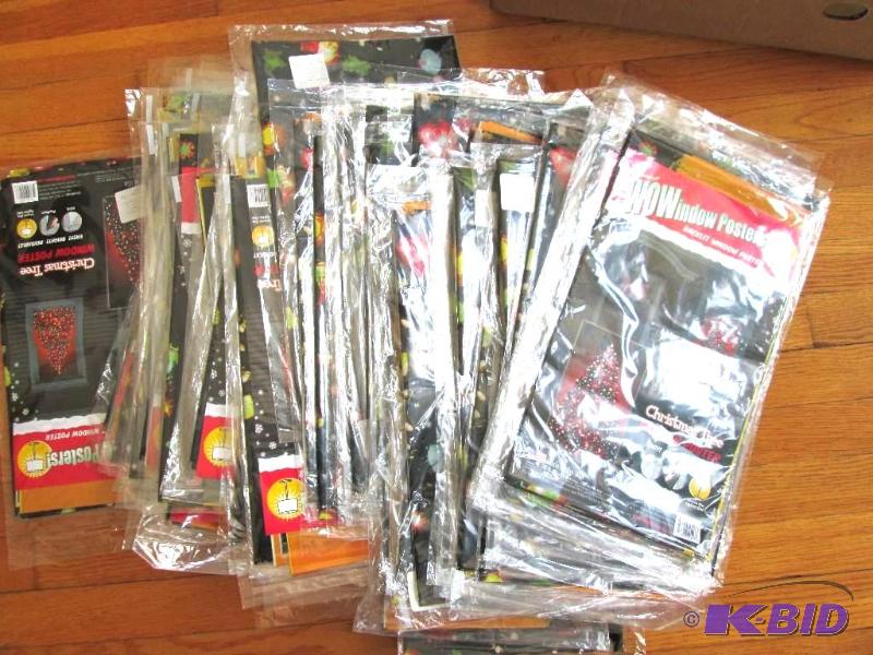 lot 124 image: Lot of approx. 70 Backlit window posters, HUG...