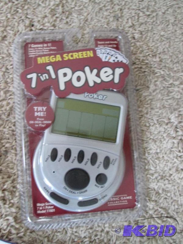 lot 49 image: mega screen 7-in-1 poker game...